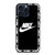NIKE SWOOSH ROUND BLACK iPhone 15 Pro Max Case