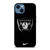 LAS VEGAS RAIDERS NFL NIKE iPhone 14 Case