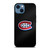 MONTREAL CANADIENS CARBON LOGO iPhone 14 Case