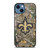 NEW ORLEANS SAINTS CAMO LOGO iPhone 14 Case