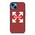 OFF WHITE LOGO X SUPREME RED iPhone 14 Case