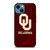 OKLAHOMA SOONERS WOODEN LOGO iPhone 14 Case OKLAHOMA SOONERS WOODEN LOGO iPhone 14 Case