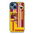 WASHINGTON REDSKINS YELLOW RED MLS iPhone 14 Case