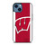 WISCONSIN BADGERS LOGO iPhone 14 Case