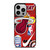 MIAMI HEAT NBA STICKER BOMB iPhone 14 Pro Case