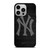 NEW YORK YANKEES METAL TEXTURE iPhone 14 Pro Case