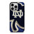 NOTRE DAME BLUE SHAMROCK LOGO iPhone 14 Pro Case