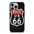 ROUTE 66 STREET US LOGO CARBON iPhone 14 Pro Case