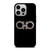 SALVATORE FERRAGAMO LOGO BLACK iPhone 14 Pro Case