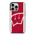 WISCONSIN BADGERS LOGO iPhone 14 Pro Case