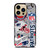 NEW ENGLAND PATRIOTS NFL STICKER BOMB iPhone 14 Pro Max Case