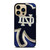 NOTRE DAME BLUE SHAMROCK LOGO iPhone 14 Pro Max Case