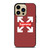 OFF WHITE LOGO X SUPREME RED iPhone 14 Pro Max Case