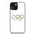 OLYMPIC RINGS LOGO BRUSHED iPhone 14 Plus Case OLYMPIC RINGS LOGO BRUSHED iPhone 14 Plus Case