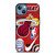 MIAMI HEAT NBA STICKER BOMB iPhone 13 Case