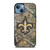 NEW ORLEANS SAINTS CAMO LOGO iPhone 13 Case