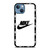 NIKE SWOOSH ROUND WHITE iPhone 13 Case