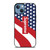 SUPREME LOGO AMERICAN FLAG iPhone 13 Case
