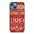 WISCONSIN BADGER OLD TICKET iPhone 13 Case