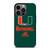 MIAMI HURRICANES GREEN LOGO iPhone 13 Pro Case
