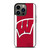 WISCONSIN BADGERS LOGO iPhone 13 Pro Case