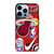 MIAMI HEAT NBA STICKER BOMB iPhone 13 Pro Max Case