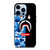 SUPREME BAPE SHARK CAMO BLUE BLACK iPhone 13 Pro Max Case