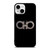 SALVATORE FERRAGAMO LOGO BLACK iPhone 13 Mini Case