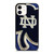 NOTRE DAME BLUE SHAMROCK LOGO iPhone 12 Case