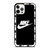 NIKE SWOOSH ROUND BLACK iPhone 12 Pro Case