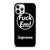 SUPREME FUCK EM BLACK iPhone 12 Pro Case