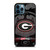 UNIVERSITY OF GEORGIA BULLDOGS UGA BLACK iPhone 12 Pro Max Case