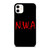 NWA NIGGAZ WIT ATTITUDES HIP HOP LOGO iPhone 11 Case
