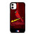 SAINT LOUIS CARDINALS MLB RED LOGO iPhone 11 Case