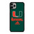 MIAMI HURRICANES GREEN LOGO iPhone 11 Pro Case