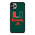 MIAMI HURRICANES GREEN LOGO iPhone 11 Pro Max Case