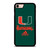 MIAMI HURRICANES GREEN LOGO iPhone 8 Case