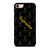 SUPREME BLACK PATTERN GOLD iPhone 8 Case