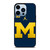 MICHIGAN WOLVERINES BLUE LOGO iPhone 13 Pro Max Case