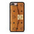 MCM WORLD WIDE BROWN LEATHER iPhone 8 Plus Case