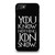 GAME OF THRONES KNOW NOTHING JON SNOW black rubber iPhone SE 2020 Case