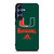 MIAMI HURRICANES GREEN LOGO Samsung Galaxy S25 Case