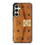 MCM WORLD WIDE BROWN LEATHER Samsung Galaxy S24 FE Case