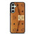 MCM WORLD WIDE BROWN LEATHER Samsung Galaxy S23 FE Case