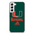 MIAMI HURRICANES GREEN LOGO Samsung Galaxy S22 Case