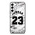 MICHAEL JORDAN 23 WHITE MARBLE Samsung Galaxy S22 Case