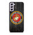 USMC US MARINE CORPS WOOD Samsung Galaxy S21 FE Case USMC US MARINE CORPS WOOD Samsung Galaxy S21 FE Case