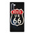 ROUTE 66 STREET US LOGO CARBON Samsung Galaxy Note 10 Case