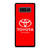 TOYOTA LETS GO BEYOND LOGO RED Samsung Galaxy Note 8 Case TOYOTA LETS GO BEYOND LOGO RED Samsung Galaxy Note 8 Case