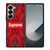 SUPREME RED SNAKE SKIN Samsung Galaxy Z Fold 6 Case Cover